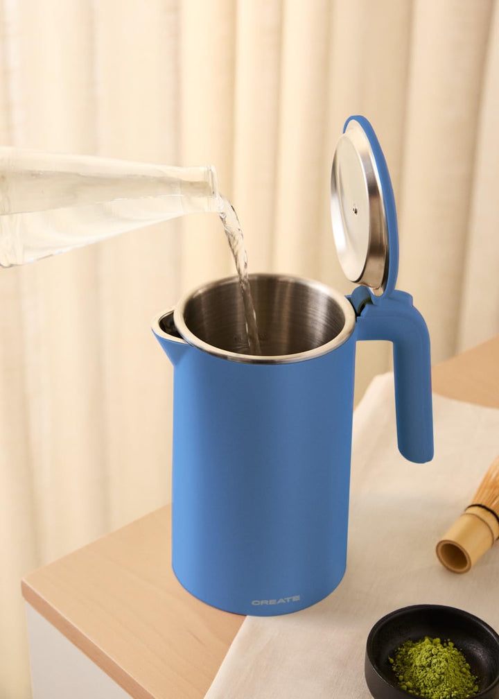 CREATE/KETTLE STUDIO PRO/Elektrischer Wasserkocher 1L Kobaltblau/Temperaturregelung, Warmhaltefunkti