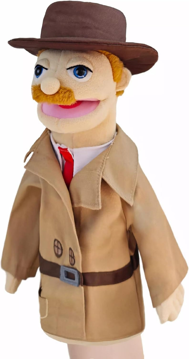 Theater-Handpuppen für Kinder,inklusive Lehrer,Polizist,Bauer,Pirat,Detektiv usw.mit beweglichen off