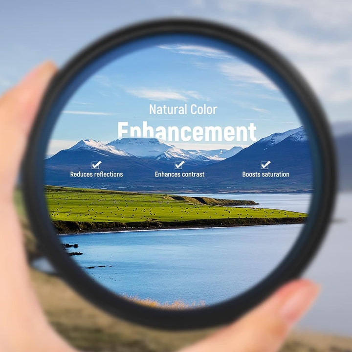 NEEWER 82mm Polarisationsfilter(Polfilter),CPL Filter mit 30 lagiger Mehrschicht Polarisationsfolie,