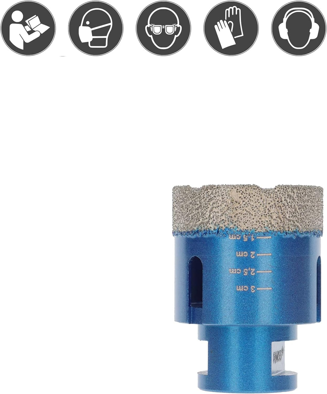 PRODIAMANT Diamant Fliesenbohrer 45 mm x M14 Fliese, Feinsteinzeug, Keramik für Winkelschleifer Prem