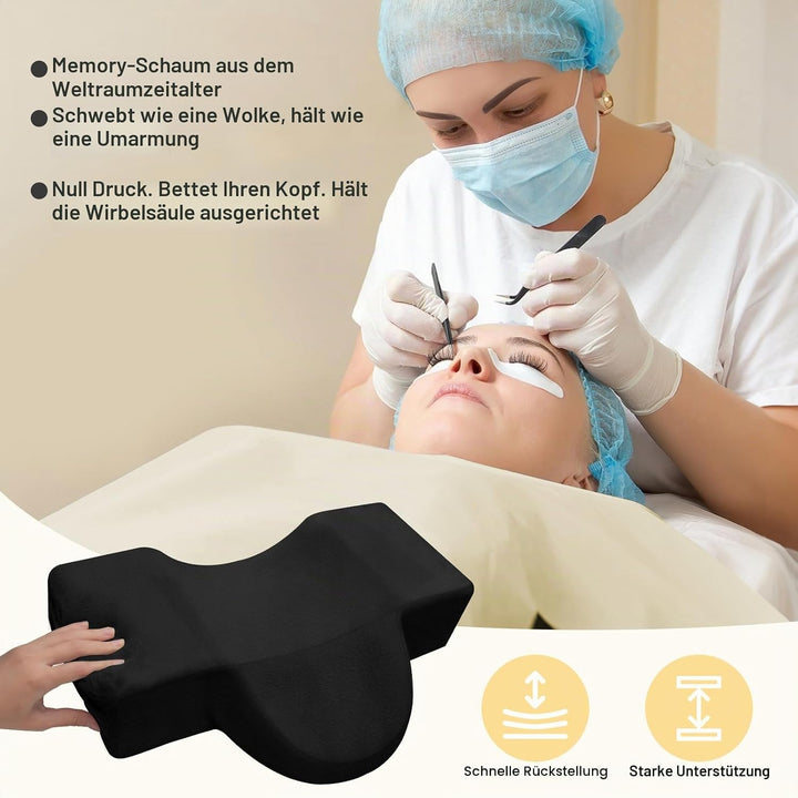 CGBE U-förmiges Wimpernkissen für Wimpernverlängerungen: Nackenkissen Zur Wimpernverlängerung, Ergon