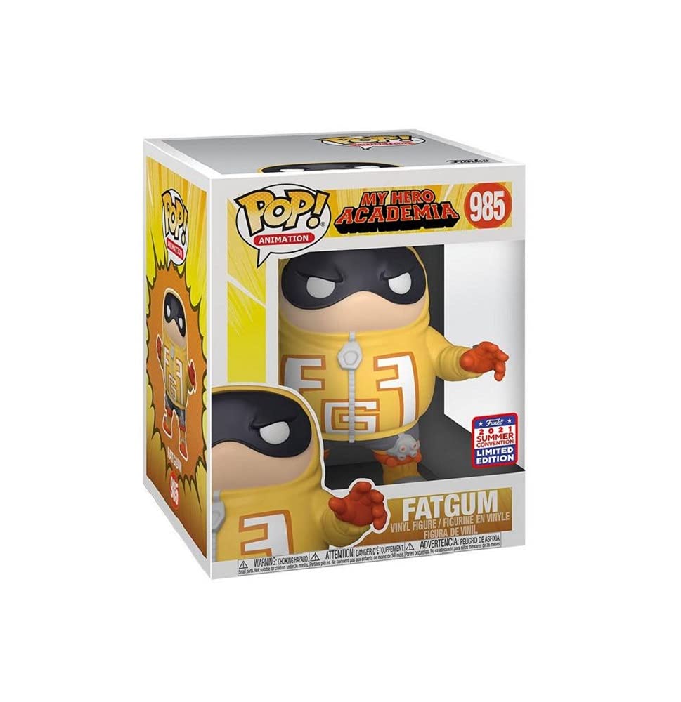 Funko Pop! Super: My Hero Academia Fatgum 2021 FunKon Exclusive Summer Shared 985 6 Inch Figure, Meh