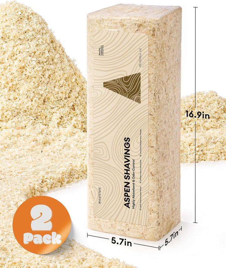 BUCATSTATE Aspen Bettwäsche - 99,9% staubfreie natürliche Hamster Bettwäsche | super absorbierende G