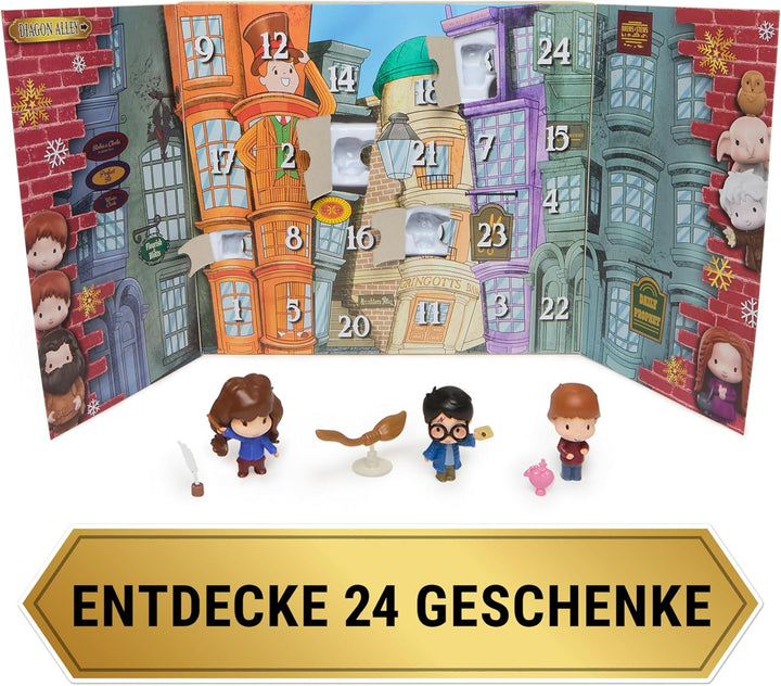 Harry Potter "Weihnachten in der Winkelgasse" Adventskalender 2025 mit 24 Überraschungen, 15 Figuren