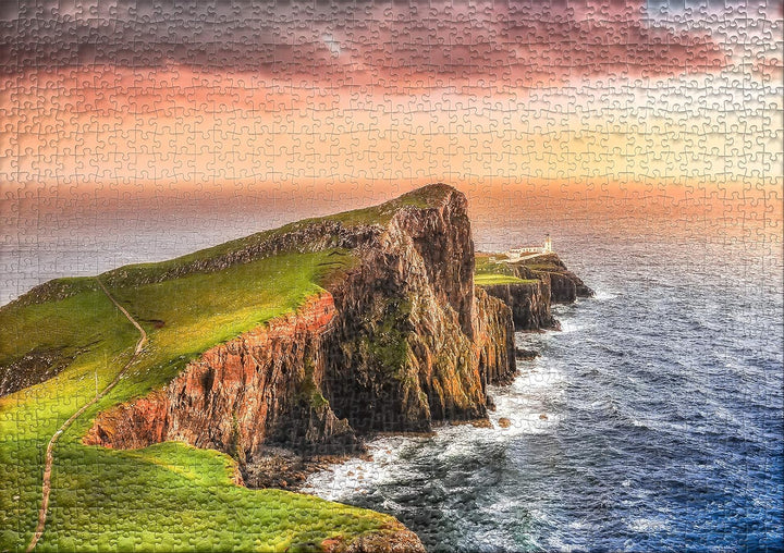 Ulmer Puzzleschmiede - Puzzle „Skye“ – Klassisches 1000 Teile Puzzle, Made in Germany – Puzzlemotiv
