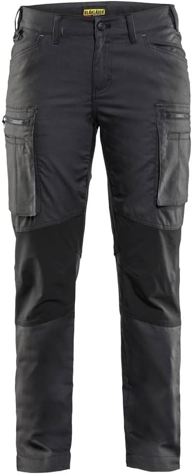 Damen Service Bundhose Stretch Armygrün/Schwarz C30 Dunkelgrau/Schwarz 38, Dunkelgrau/Schwarz 38