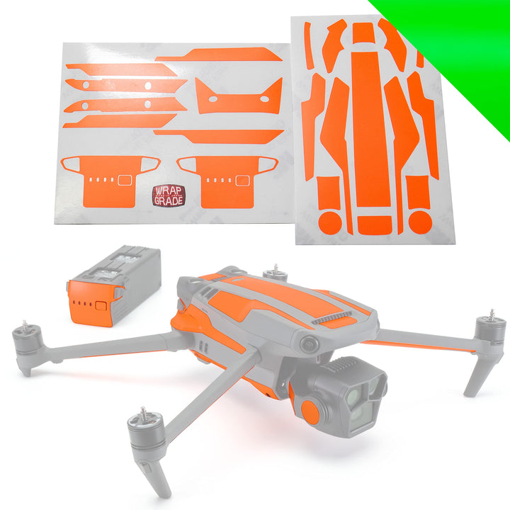WRAPGRADE Skin Kompatibel mit DJI Mavic 3 Pro Accent Color (Neon Green) Neon Green / Pro, Neon Green