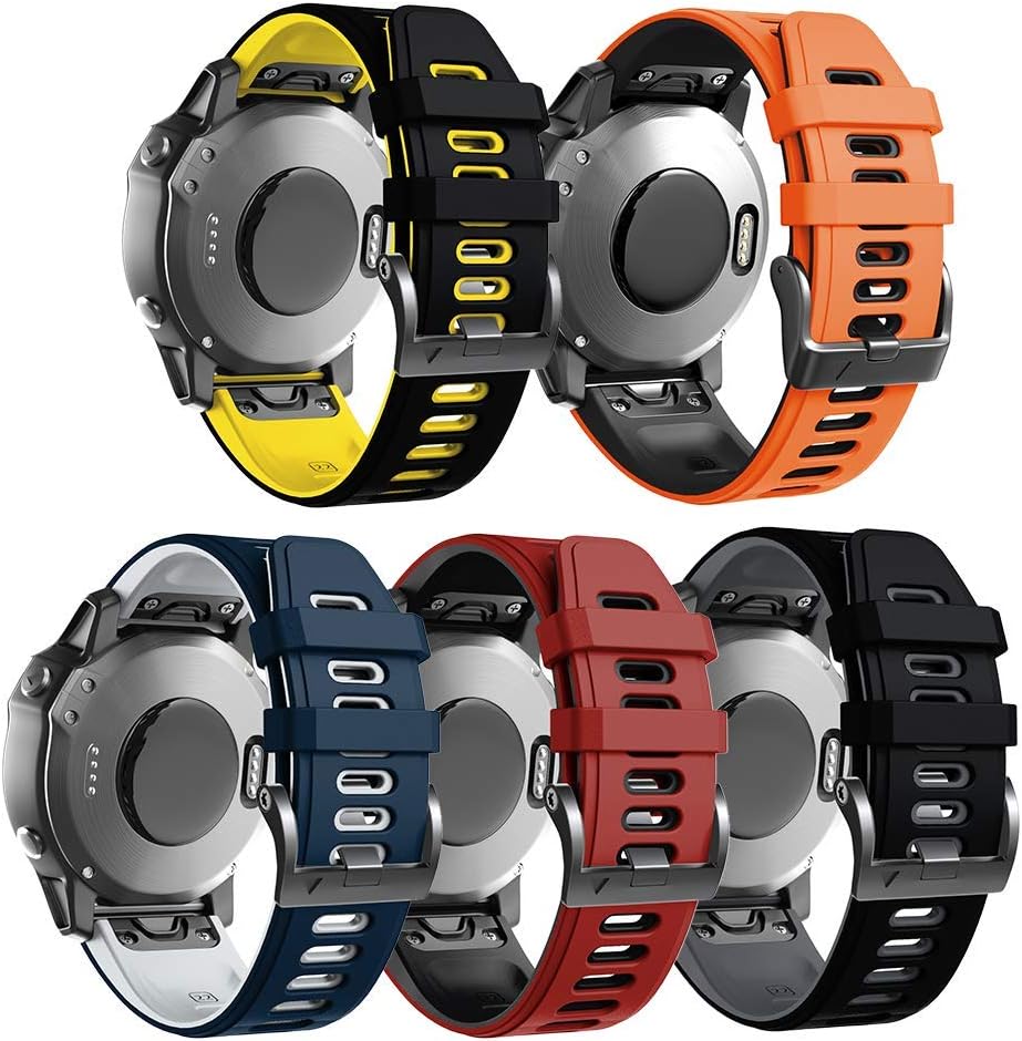 ANBEST Armband für Garmin Fenix 6 Pro/7 Pro/Epix 2/Fenix 8 47mm Armband, 22mm Quick Fit Armbänder fü