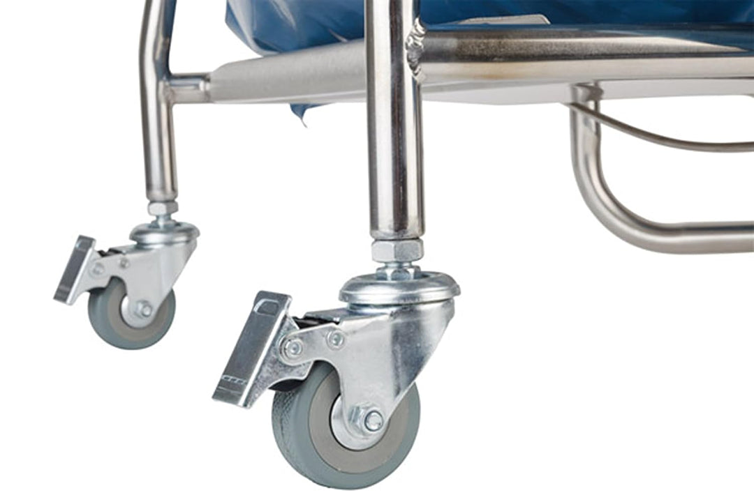 APS Tret-Beutelhalter, handkontaktloser Mülleimer mit Trittmechanismus, Trittmülleimer mit 2 Lenkrol