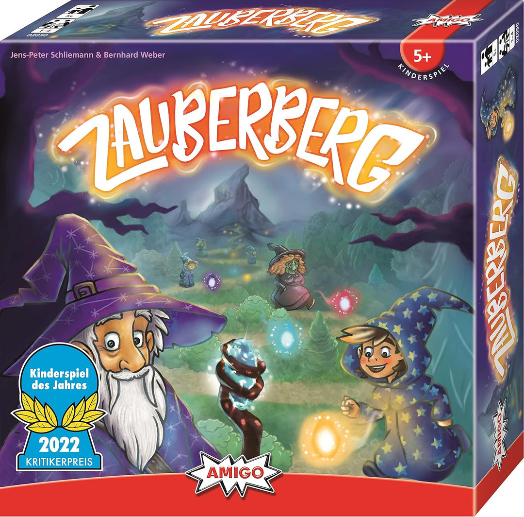 AMIGO 02050 – Zauberberg, Kinderspiel des Jahres 2022 & Spiel + Freizeit 1700 Halli Galli. Auf die G