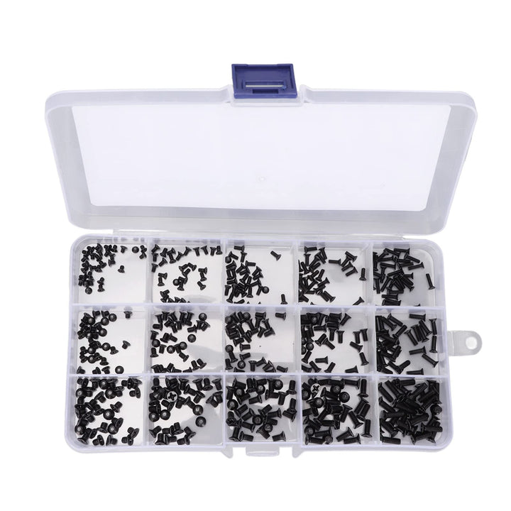 Goshyda 450 Stück Laptop-Schrauben, M2X3 M2X4 M2X5 M2X6 M2X8 M2.5X3 M2.5X4 M2.5X5 M2.5X6 M2.5X8 M3X4