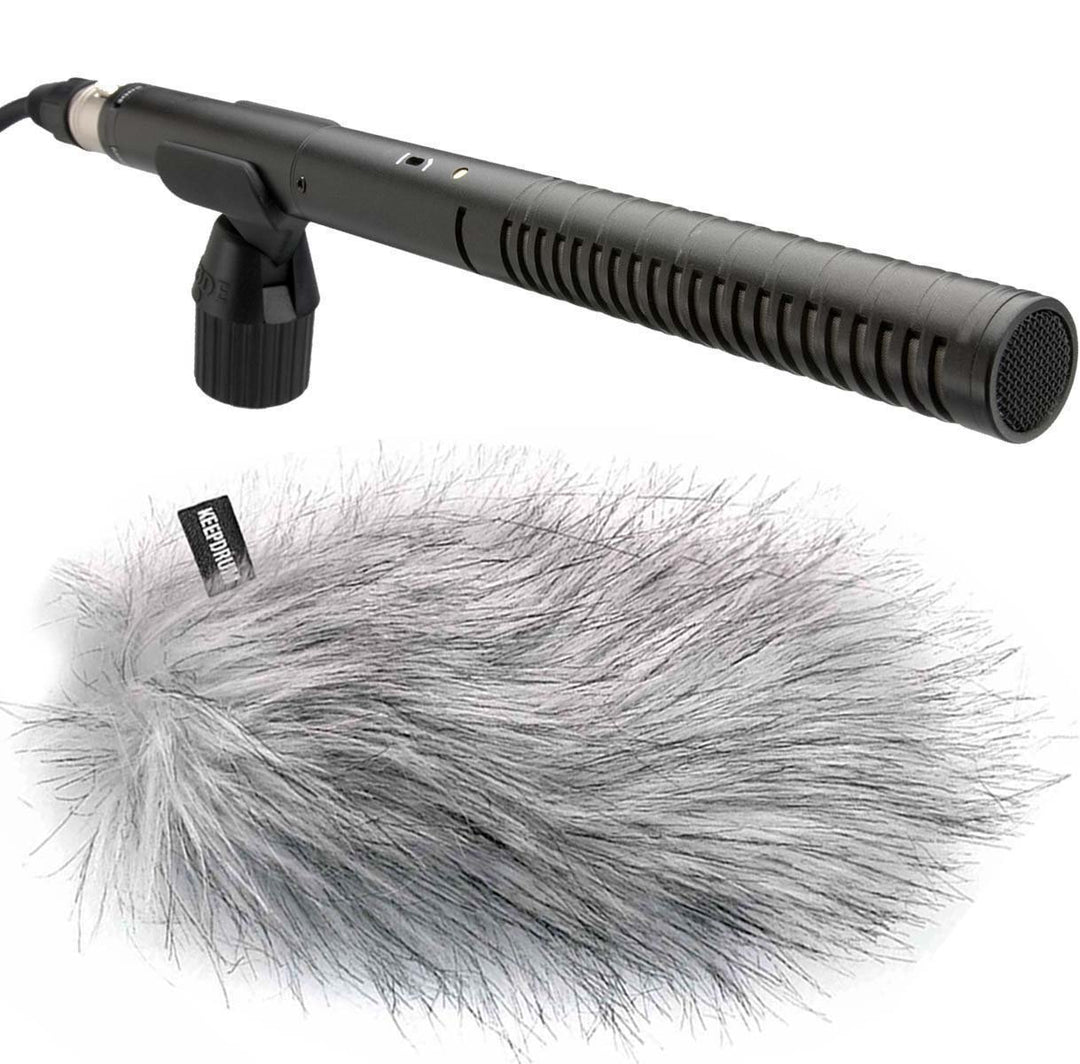 Rode NTG-2 Richtmikrofon NTG2 + keepdrum WS-WH Fell-Windschutz