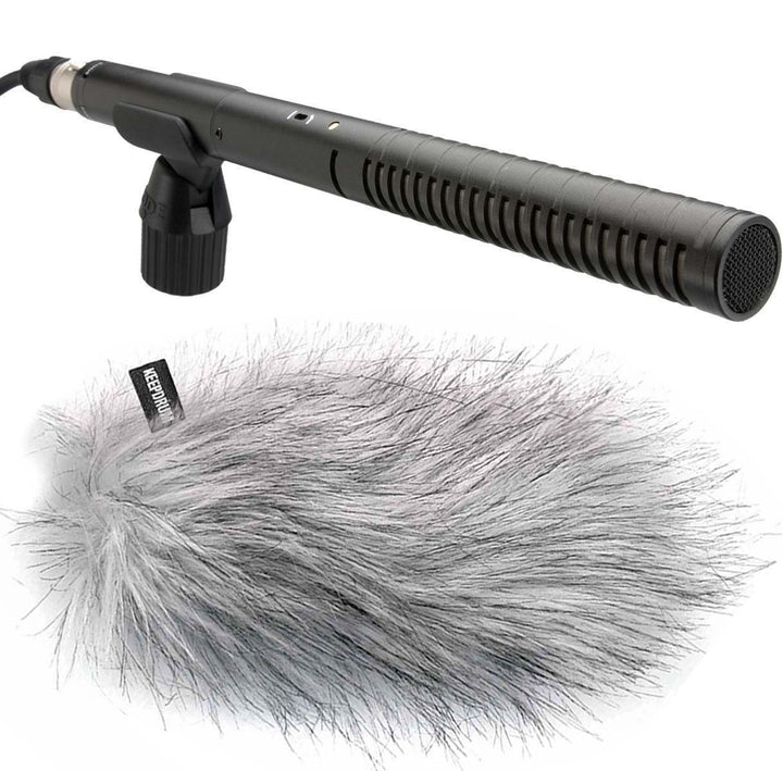 Rode NTG-2 Richtmikrofon NTG2 + keepdrum WS-WH Fell-Windschutz