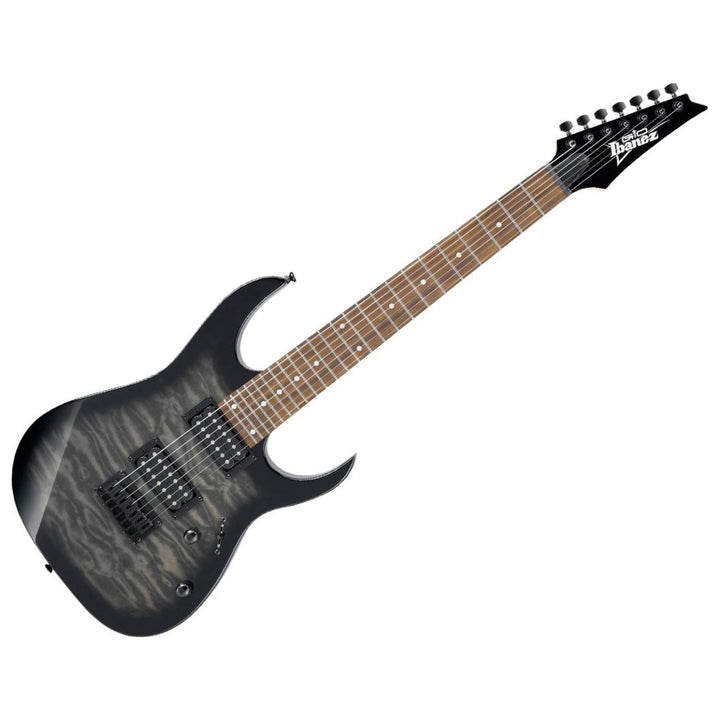 Ibanez GIO RG Series GRG7221QA-TKS - 7 String Electric Guitar - Transparent Black Sunburst