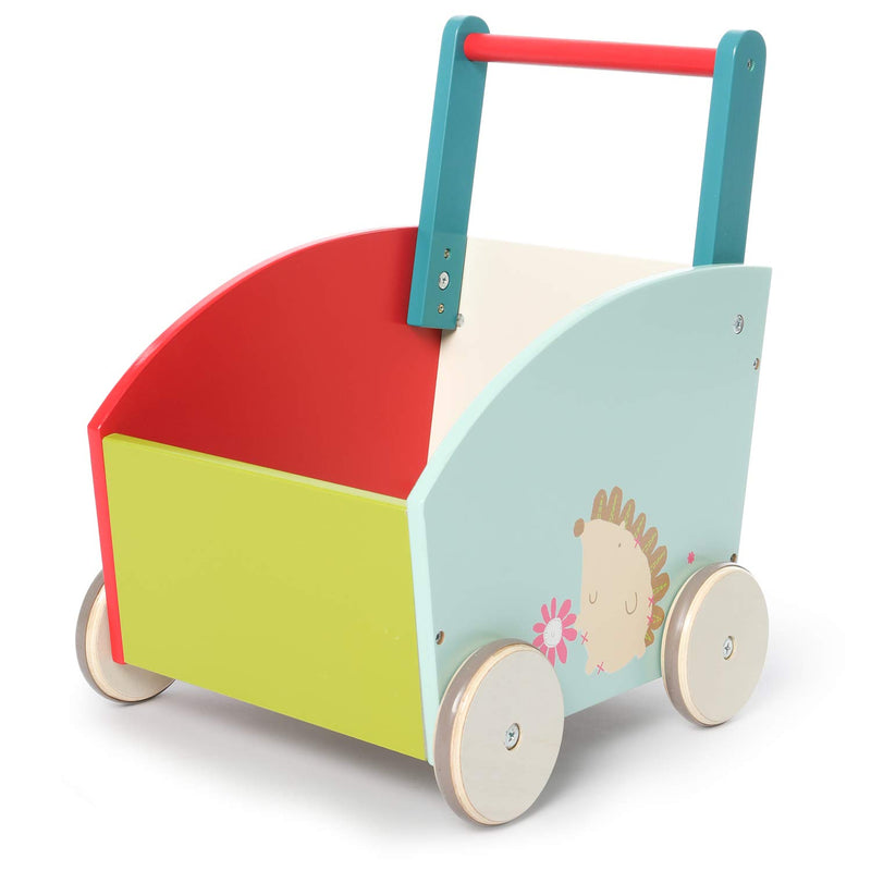 labebe - Lauflernwagen Holz Mädchen, Gehhilfe Baby Lauflernhilfe, Laufwagen Holz für Babys, Holz Pla