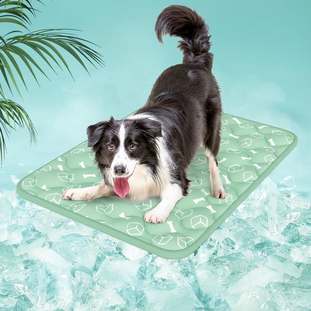 Rywell Kühlmatte für Hunde 90x70 cm, Plus Version, Selbstkühlend mit Arc-Chill-Gewebe, Verdickt, Far