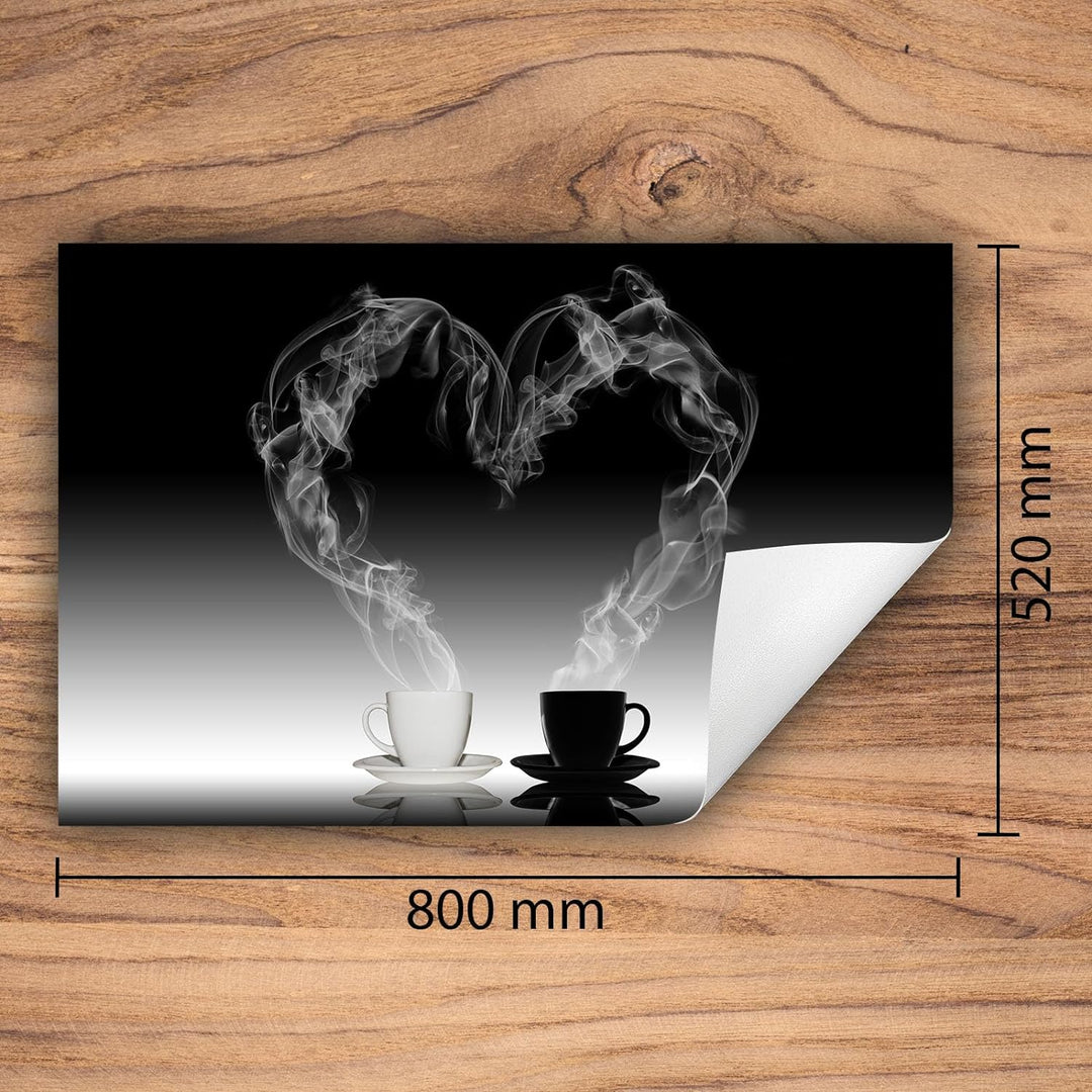 SMTDeco Herdabdeckplatte Ceranfeld abdeckung Aufrollbare Matte für Induktion Einteilig 80x52 cm Kaff