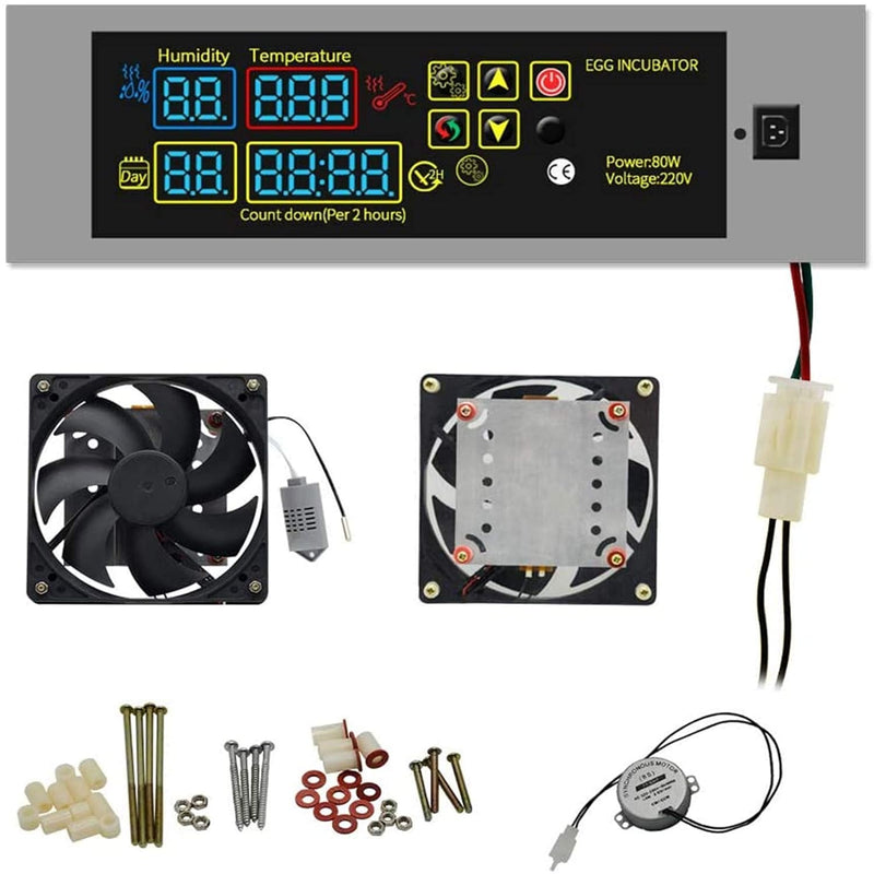 YALIKESI DIY Mini-Inkubator Controller Set Digital Temperatur und Feuchtigkeitsregler für Geflügelei