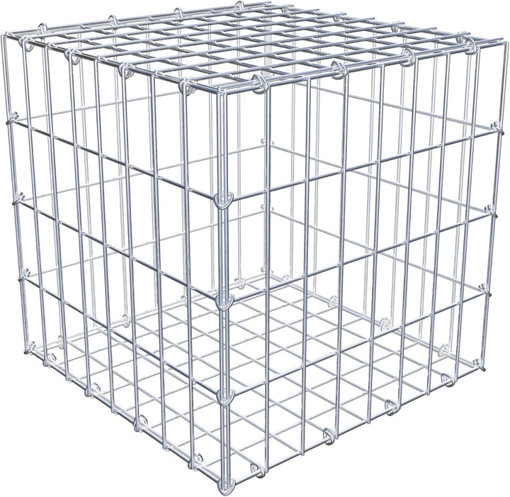 GABIONA Steinkorb-Gabione eckig, Maschenweite 5 x 10 cm, Tiefe 40 cm, Gabione 40 x 40 x 40 cm (L x H