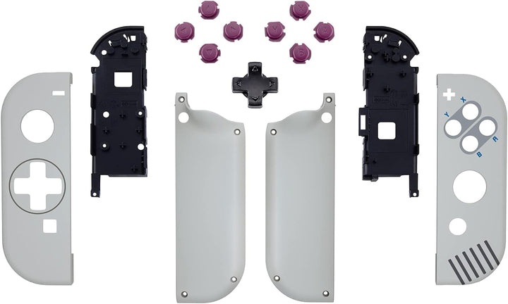 eXtremeRate NS Joycon Hülle & Tasten, DIY-Ersatz Gehäuse Case Grips Skin Shell & Knöpfe Buttons Umba