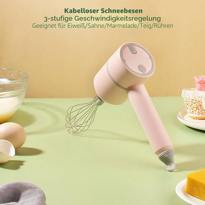 Lebensmittelmischer Elektrischer Schneebesen Eiermischer Pfannkuchenmischer Mischmaschine(【41822】 Ro