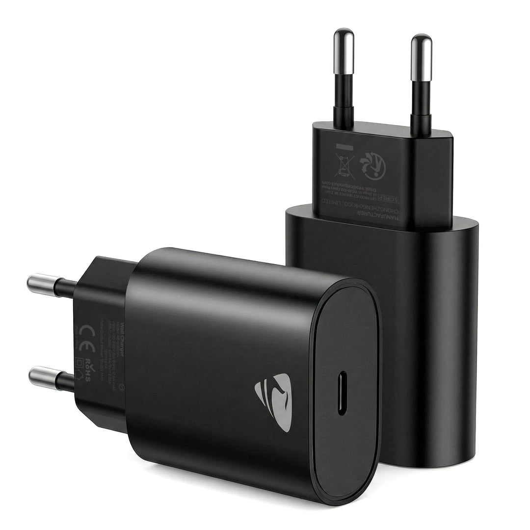 USB C Ladegerät, 2 Pack 20W USB-C Charger, iPhone Ladegerät USBC Adapter Stecker Handy ladegeräte PD