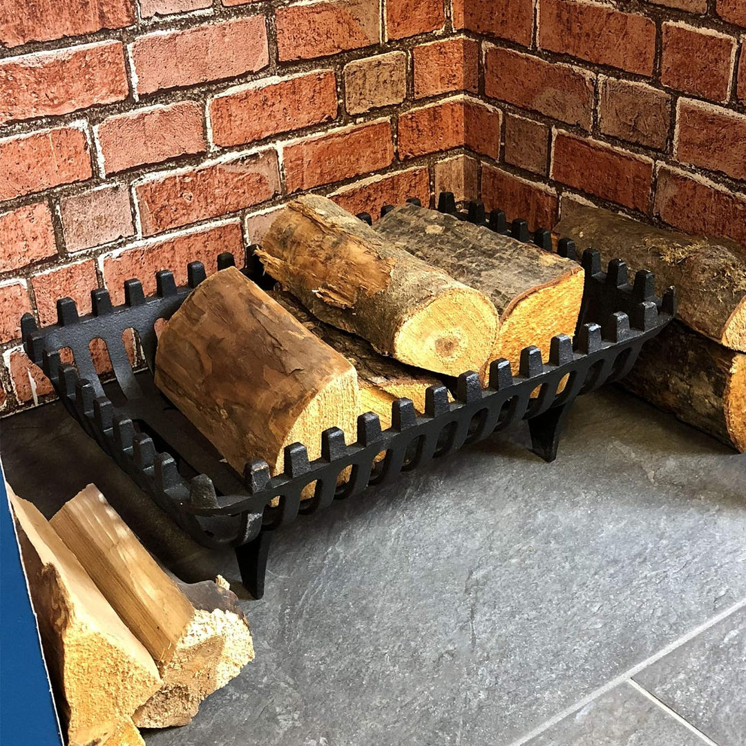 Fire Vida Holzkorb aus Gusseisen, gross, 45,7 cm, 45,7 cm