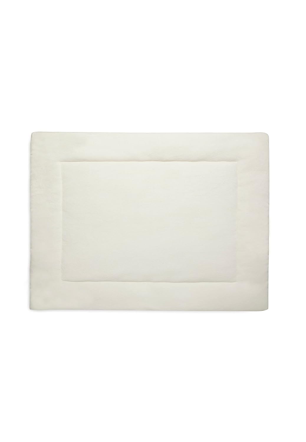 Jollein Krabbeldecke für Baby - Basic Knit, Ivory - Laufgittereinlage - 75x95 cm - Spieldecke Baby -