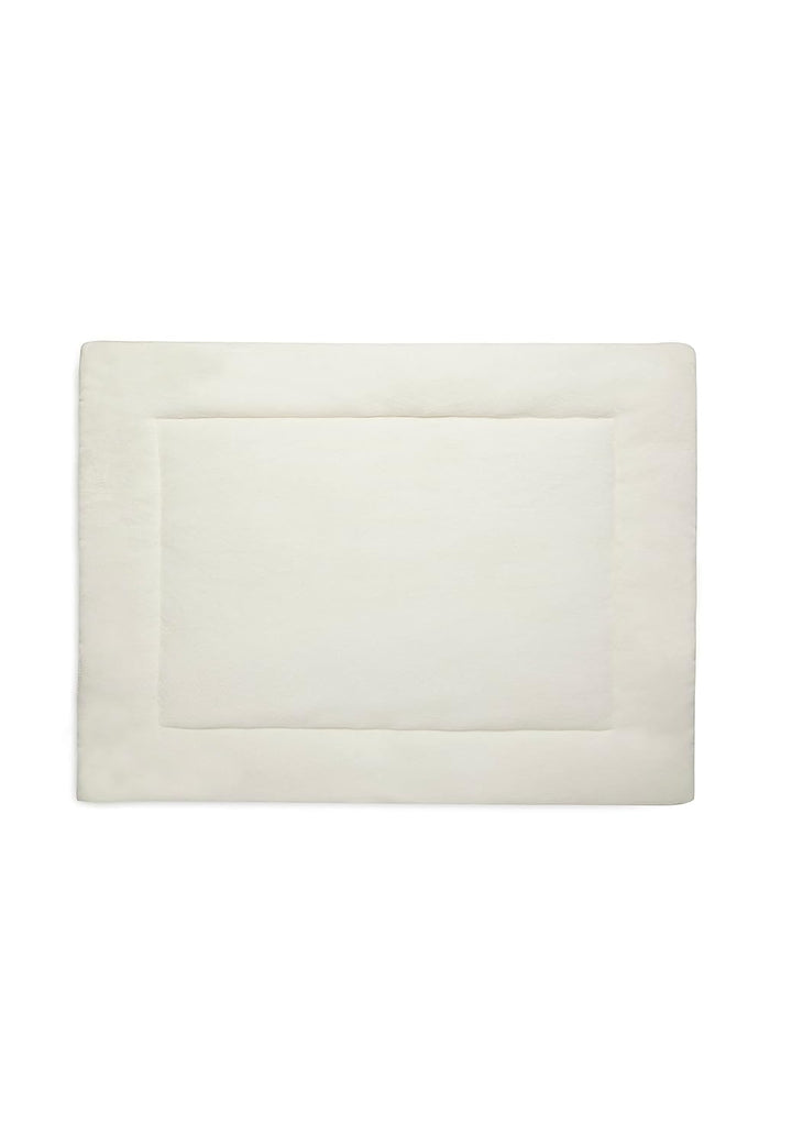 Jollein Krabbeldecke für Baby - Basic Knit, Ivory - Laufgittereinlage - 75x95 cm - Spieldecke Baby -