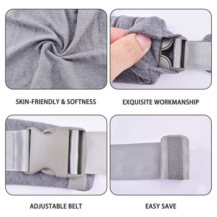 Babytrage für Neugeborene ab Geburt Extra Weich, Bauchtrage Baby-Tragetasche Ergonomisch (Light Grey