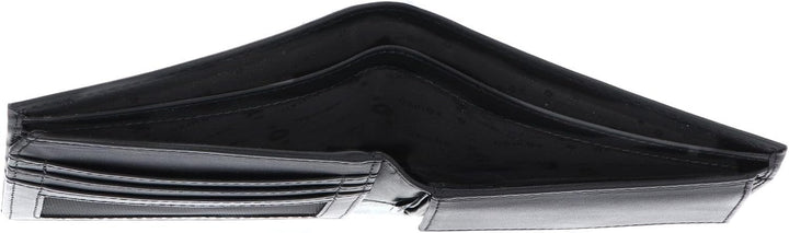 Oxmox Leather Querscheinbörse 12 cm black Schwarz, Schwarz