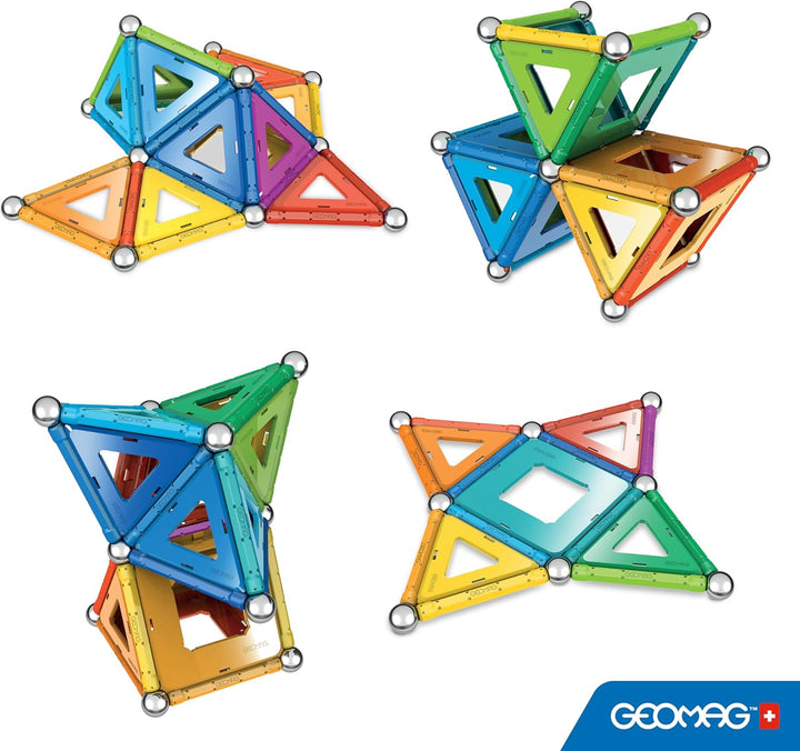 Geomag, Classic Rainbow, 371, Magnetkonstruktionen und Lernspiele, Konstruktionsspielzeug, 72-teilig