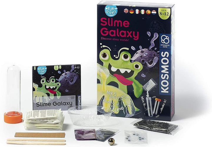 KOSMOS 616618 Fun Science - Schleim Galaxie, mehrsprachige Version (DE, EN, FR, IT, ES, NL) Mixe fün