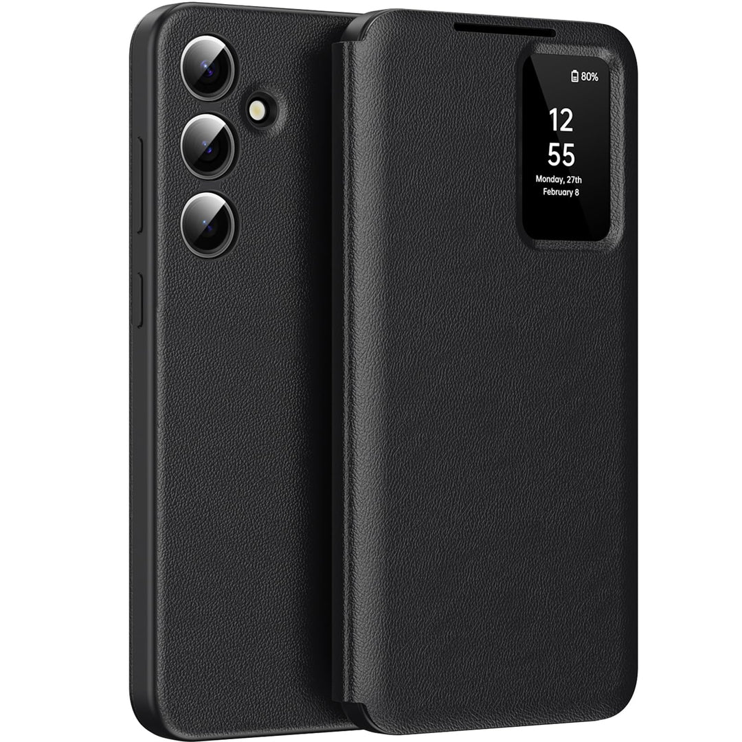 für Samsung S24 Plus Smart View Hülle, Wallet Smartphone Case, für Samsung Galaxy S24 Plus Handyhüll