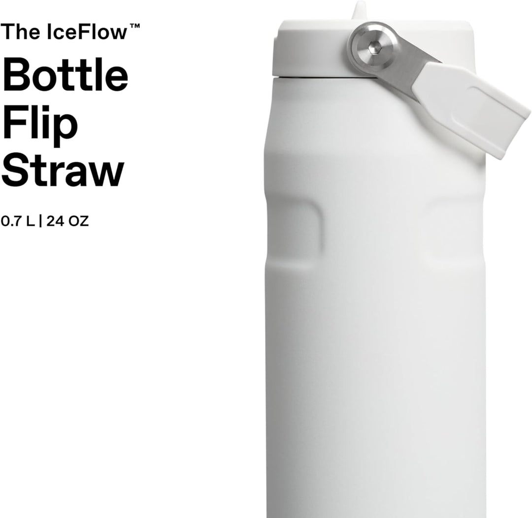 Stanley Flip Straw 2.0 Trinkflasche mit Strohhalm 0.7L - Thermobecher Kühlt 10 Stunden - 3 Tage Eisg