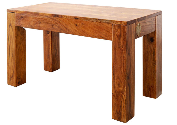 MASSIVMOEBEL24.DE Akazie Massivmöbel Bank 80x35 Honig Holz massiv Möbel Oxford #11 80x35x45 cm (BxTx