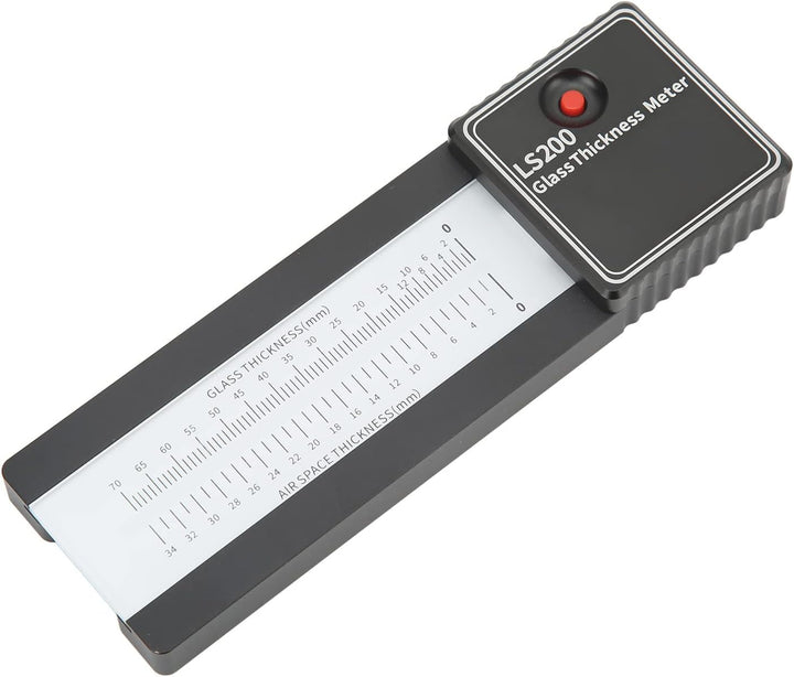 Laser Glasdicke Messgerät, Aluminiumlegierung, bis 70mm Messbereich, für Einschicht und Isolierglas,