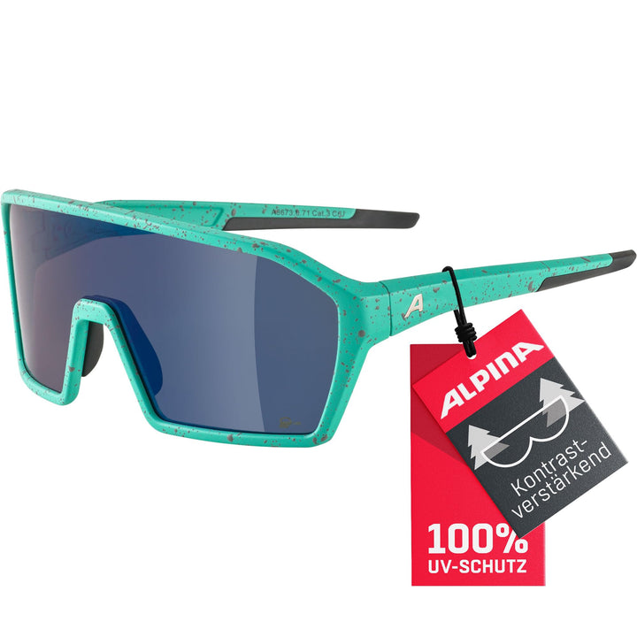 ALPINA RAM Q-LITE - Verspiegelte, Kontrastverstärkende & Beschlagfreie Sport- & Fahrradbrille Mit 10