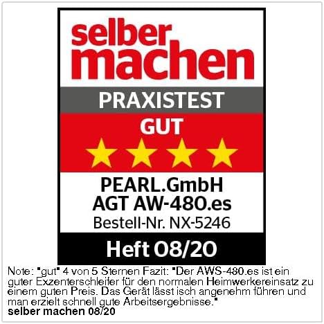 AGT Poliermaschine: Exzenterschleifer AW-480.es (Excenterschleifer, Schleifgerät, Schleifscheiben)