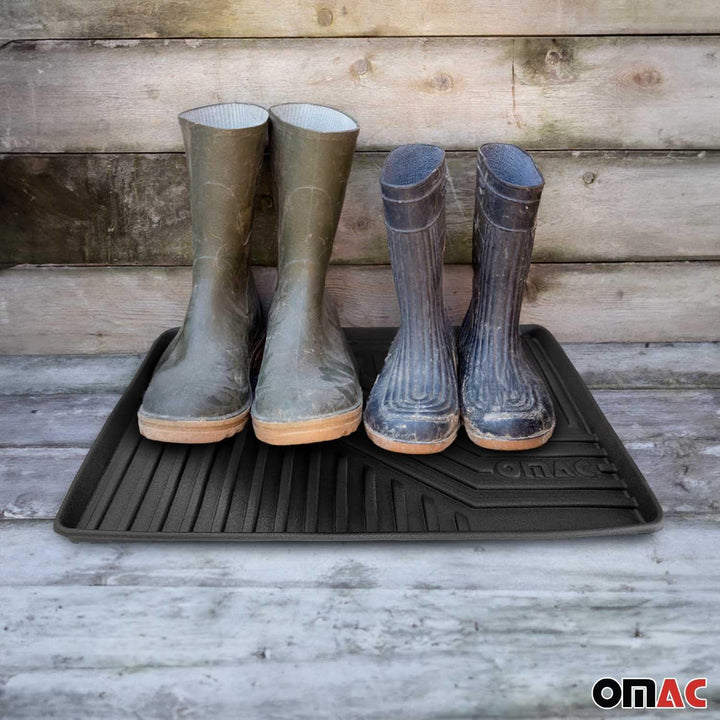 OMAC Schuhmatte Sauberlaufmatte Abtropfschale Napfunterlage 43x33cm Unterlage 3X 3x 43x33 cm, 3x 43x