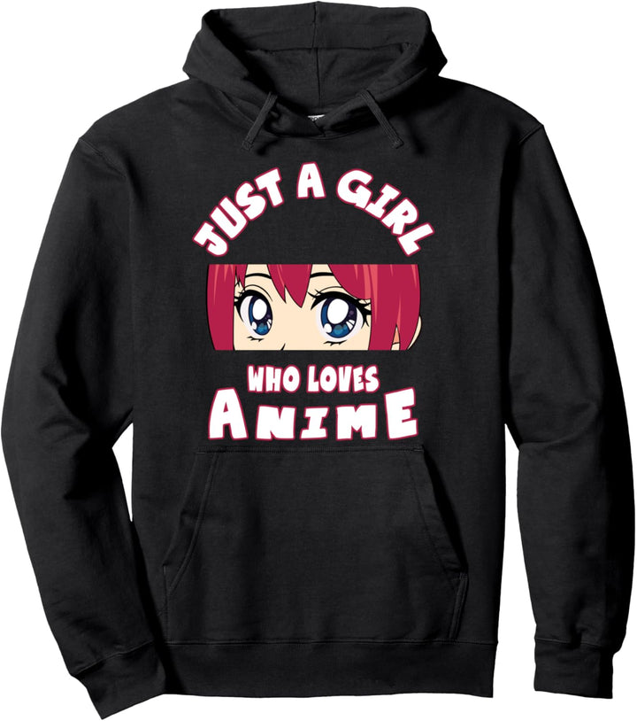 Nur ein Mädchen, das Anime liebt - Teen Manga Fan & Anime Pullover Hoodie