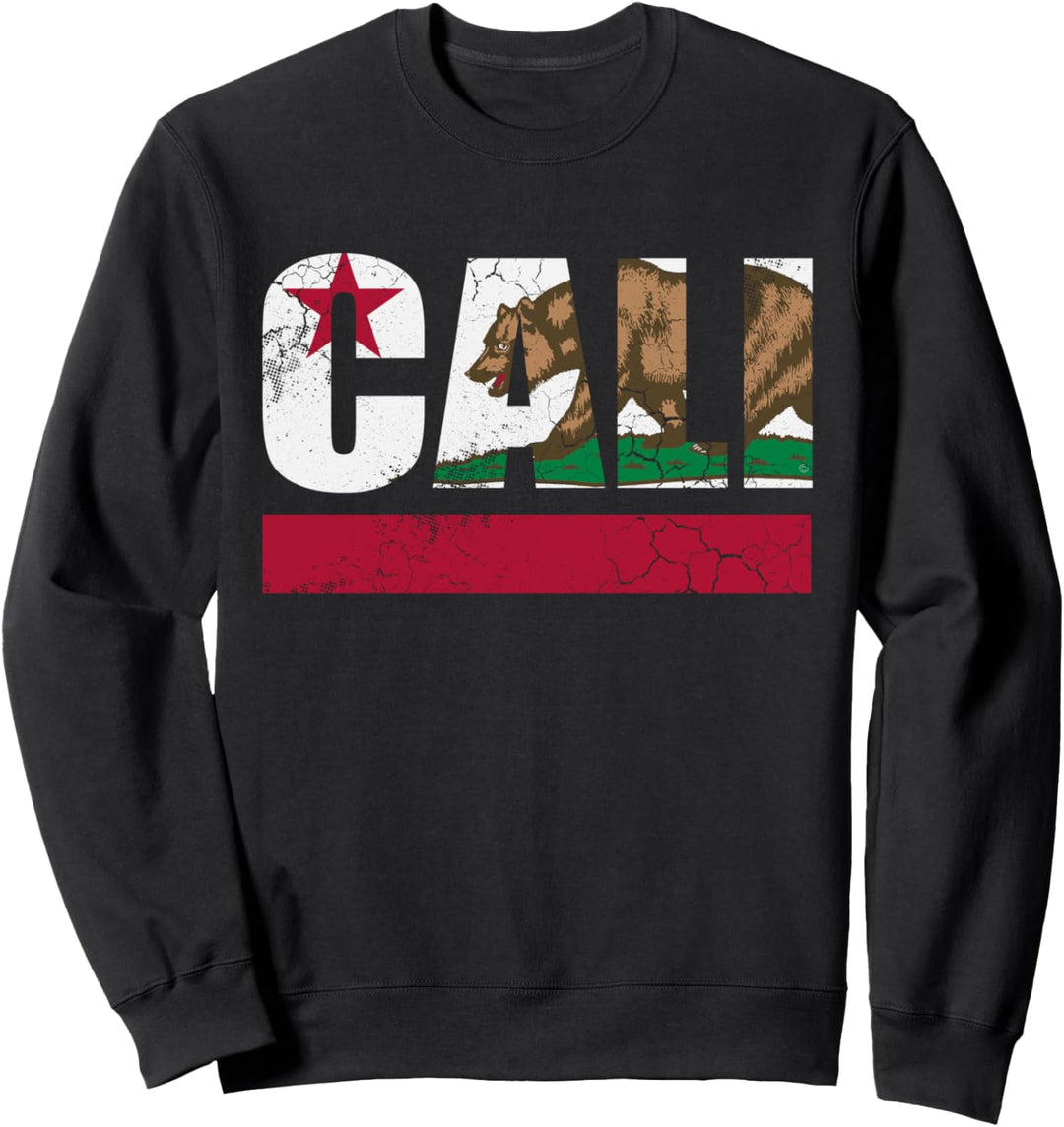 Kalifornische Republik Cali-Flagge, Vintage, für Herren, Damen, Kinder Sweatshirt