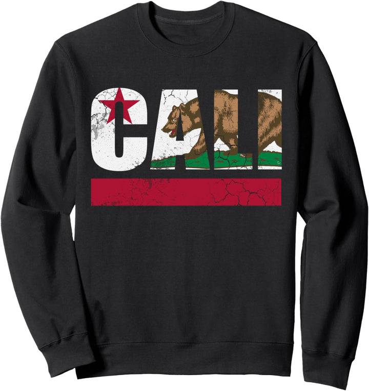 Kalifornische Republik Cali-Flagge, Vintage, für Herren, Damen, Kinder Sweatshirt