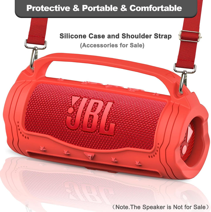 Silikon Schutzhülle für JBL Flip 7 Lautsprecher – Stossfeste Tragetasche mit Abnehmbarem Schultergur
