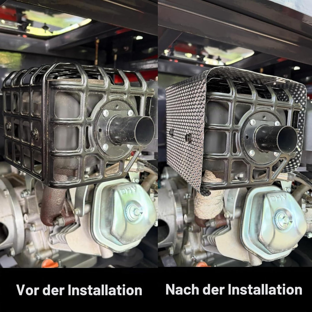 Hitzeschutz Hitzeblech Geprägte,40CMx100CM Aluminium Auspuff Hitzeschutzblech,Hitzeschutzblech Repar