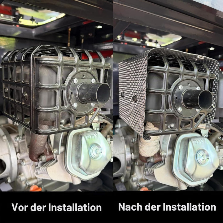 Hitzeschutz Hitzeblech Geprägte,40CMx100CM Aluminium Auspuff Hitzeschutzblech,Hitzeschutzblech Repar