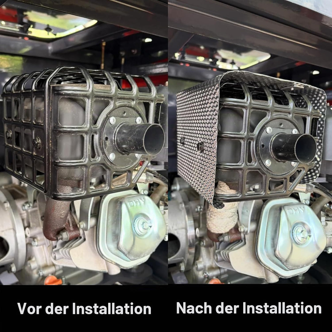 Hitzeschutz Hitzeblech Geprägte,40cmx200cm Aluminium Auspuff Hitzeschutzblech,Hitzeschutzblech Repar