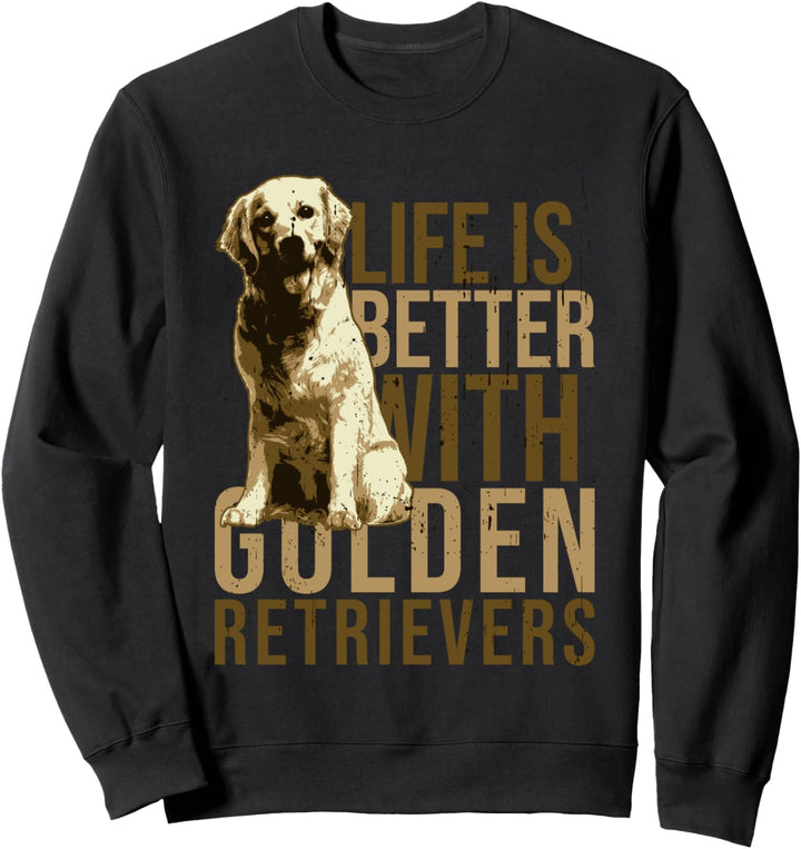 Golden Retriever Hunde Papa Hunde Mama Hundezüchter Sweatshirt