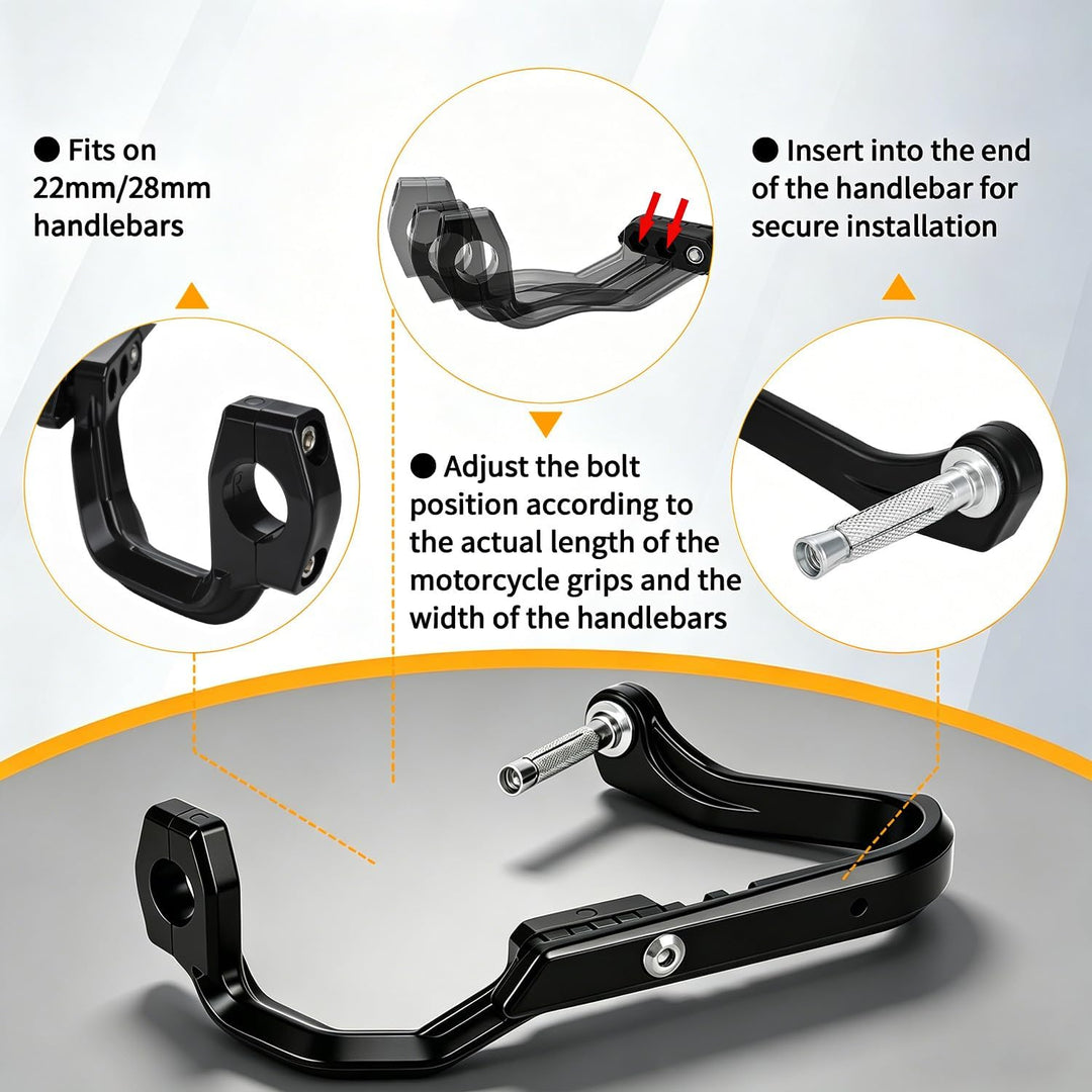 Motorrad Handschutz,Handguards Handprotektoren Motorrad Universal 22 mm 28 mm Lenker Für Dirt Bike P