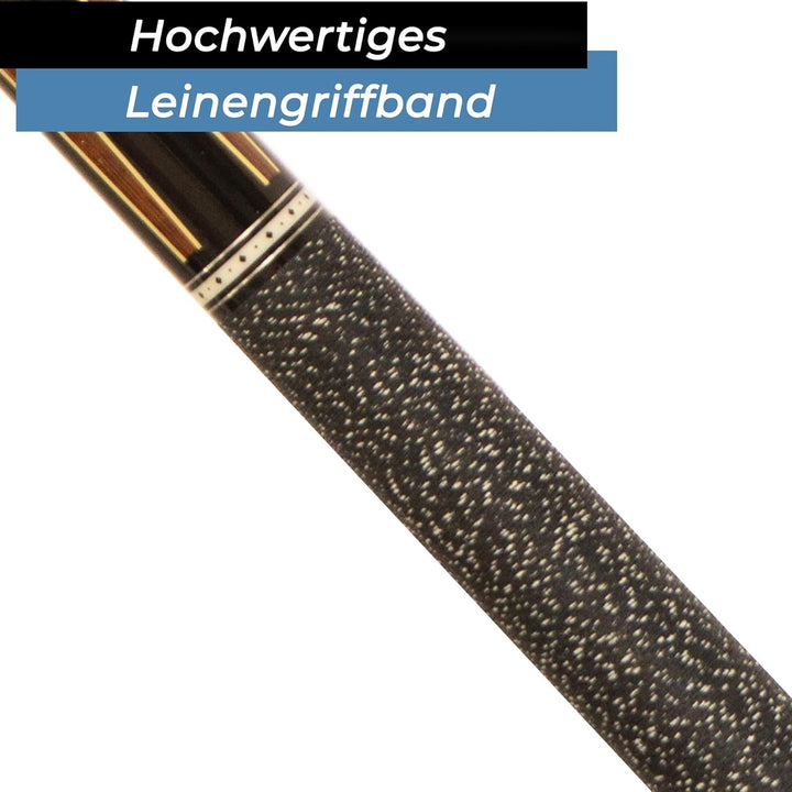 Robertson Billardqueue, R-Serie, Poolbillard Cue, 12,75‘ Mehrschicht Profi-Tip, Leinenband, Quick-Jo